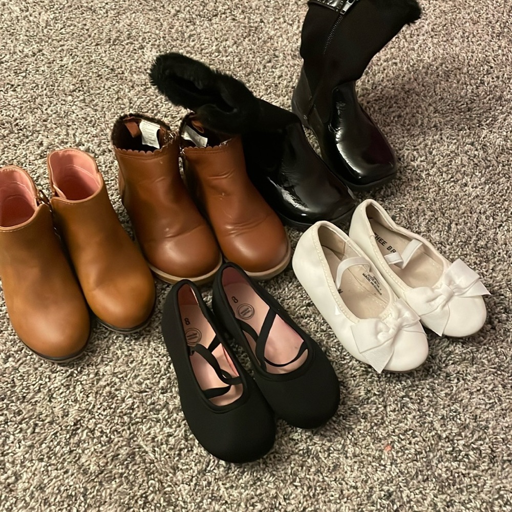 Huge size 8 shoe bundle toddler girl
